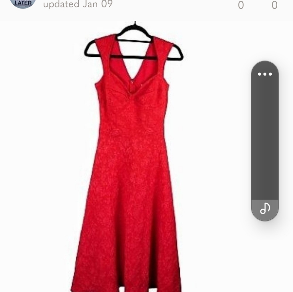Bettie Page Pink Coral Lace Roman Pinup Dress Size 4